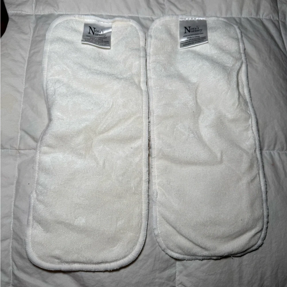 Nora’s Nursery 4 count pocket Neutral beige cloth diapers